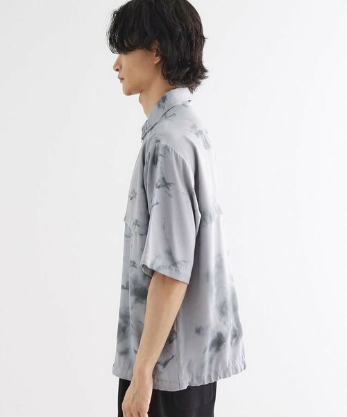 tk.TAKEO KIKUCHI / ティーケー タケオキクチ シャツ・ブラウス | ブラープリントシャンブレーシャツアウター | 詳細13