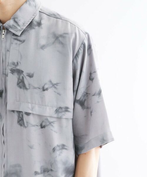tk.TAKEO KIKUCHI / ティーケー タケオキクチ シャツ・ブラウス | ブラープリントシャンブレーシャツアウター | 詳細16