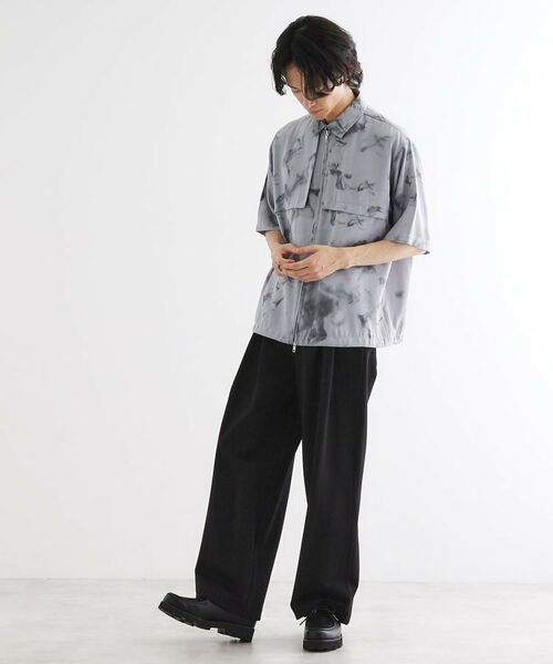 tk.TAKEO KIKUCHI / ティーケー タケオキクチ シャツ・ブラウス | ブラープリントシャンブレーシャツアウター | 詳細3