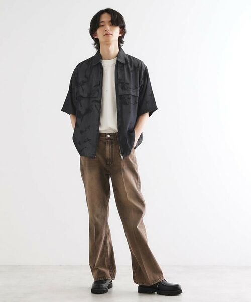 tk.TAKEO KIKUCHI / ティーケー タケオキクチ シャツ・ブラウス | ブラープリントシャンブレーシャツアウター | 詳細9