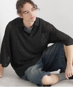 tk.TAKEO KIKUCHI / ティーケー タケオキクチ ニット・セーター | ストローヤーンポロニット