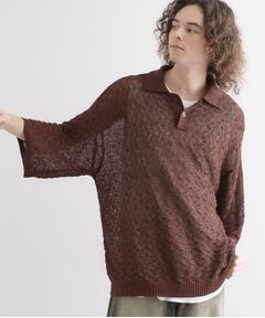 tk.TAKEO KIKUCHI / ティーケー タケオキクチ ニット・セーター | ストローヤーンポロニット