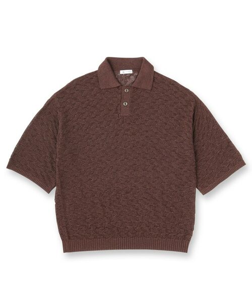 tk.TAKEO KIKUCHI / ティーケー タケオキクチ ニット・セーター | ストローヤーンポロニット | 詳細1