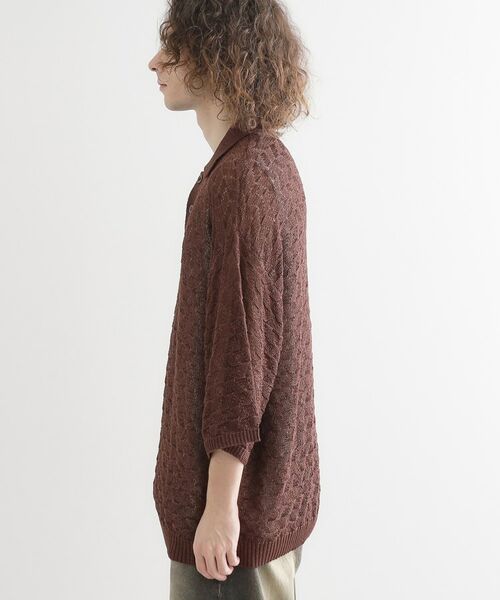 tk.TAKEO KIKUCHI / ティーケー タケオキクチ ニット・セーター | ストローヤーンポロニット | 詳細15