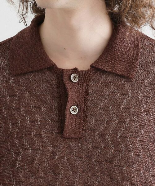 tk.TAKEO KIKUCHI / ティーケー タケオキクチ ニット・セーター | ストローヤーンポロニット | 詳細17