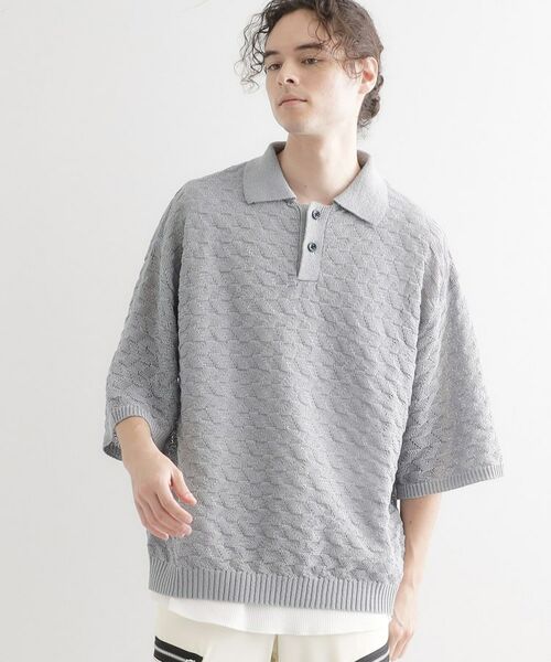 tk.TAKEO KIKUCHI / ティーケー タケオキクチ ニット・セーター | ストローヤーンポロニット | 詳細2