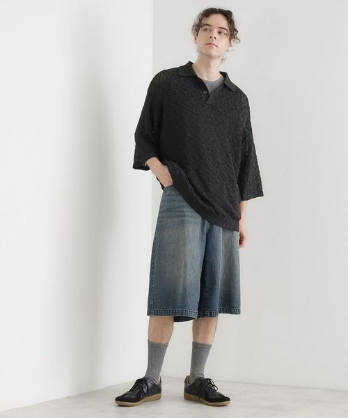 tk.TAKEO KIKUCHI / ティーケー タケオキクチ ニット・セーター | ストローヤーンポロニット | 詳細7