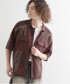 tk.TAKEO KIKUCHI / ティーケー タケオキクチ カーディガン・ボレロ | ウェスタンポロカーディガン