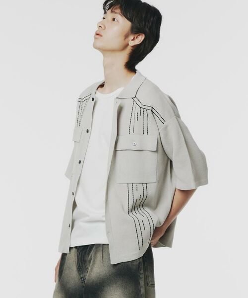 tk.TAKEO KIKUCHI / ティーケー タケオキクチ カーディガン・ボレロ | ウェスタンポロカーディガン | 詳細23