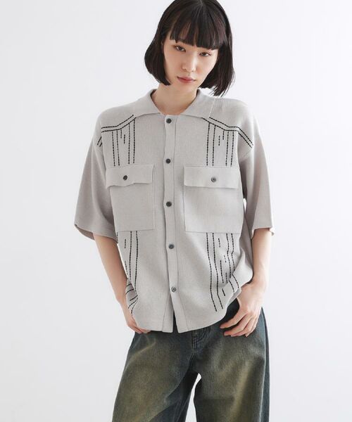 tk.TAKEO KIKUCHI / ティーケー タケオキクチ カーディガン・ボレロ | ウェスタンポロカーディガン | 詳細25