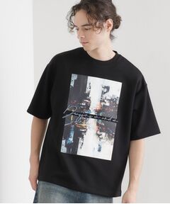 tk.TAKEO KIKUCHI / ティーケー タケオキクチ Tシャツ | アーバングラフィックブラシ刺繍Tシャツ