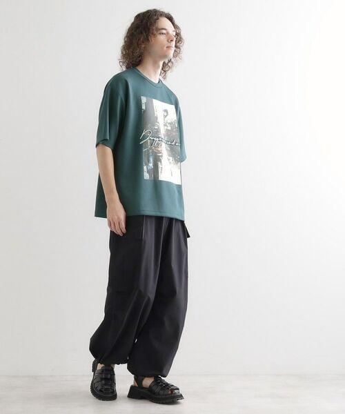 tk.TAKEO KIKUCHI / ティーケー タケオキクチ Tシャツ | アーバングラフィックブラシ刺繍Tシャツ | 詳細14