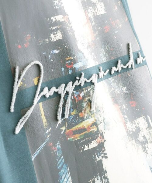 tk.TAKEO KIKUCHI / ティーケー タケオキクチ Tシャツ | アーバングラフィックブラシ刺繍Tシャツ | 詳細16