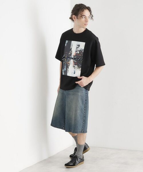 tk.TAKEO KIKUCHI / ティーケー タケオキクチ Tシャツ | アーバングラフィックブラシ刺繍Tシャツ | 詳細9