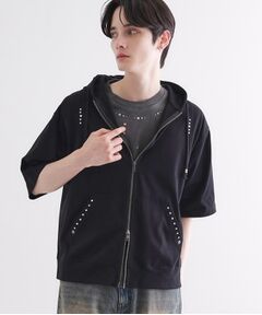 tk.TAKEO KIKUCHI / ティーケー タケオキクチ パーカー | スタッズ ダブルZIPパーカ