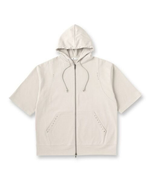 tk.TAKEO KIKUCHI / ティーケー タケオキクチ パーカー | スタッズ ダブルZIPパーカ | 詳細1