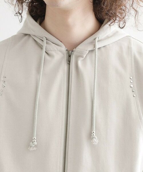 tk.TAKEO KIKUCHI / ティーケー タケオキクチ パーカー | スタッズ ダブルZIPパーカ | 詳細13