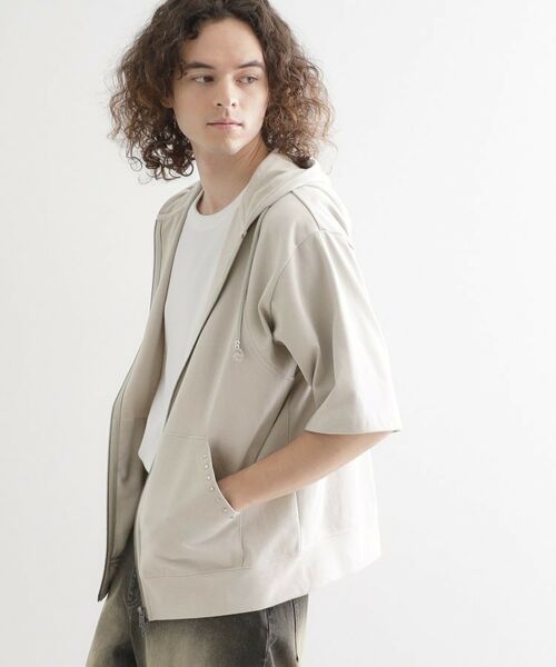 tk.TAKEO KIKUCHI / ティーケー タケオキクチ パーカー | スタッズ ダブルZIPパーカ | 詳細2