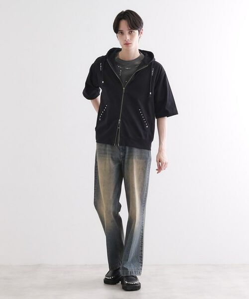 tk.TAKEO KIKUCHI / ティーケー タケオキクチ パーカー | スタッズ ダブルZIPパーカ | 詳細8