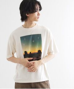 tk.TAKEO KIKUCHI / ティーケー タケオキクチ Tシャツ | ウェスタンフォトスタッズTシャツ