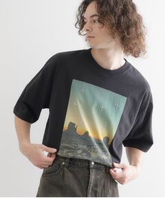 tk.TAKEO KIKUCHI / ティーケー タケオキクチ Tシャツ | ウェスタンフォトスタッズTシャツ