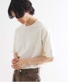 tk.TAKEO KIKUCHI / ティーケー タケオキクチ Tシャツ | ヴィンテージライクスタッズTシャツ