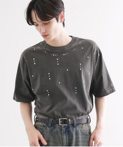 tk.TAKEO KIKUCHI / ティーケー タケオキクチ Tシャツ | ヴィンテージライクスタッズTシャツ