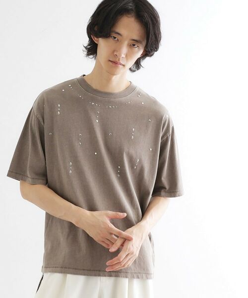 tk.TAKEO KIKUCHI / ティーケー タケオキクチ Tシャツ | ヴィンテージライクスタッズTシャツ | 詳細13