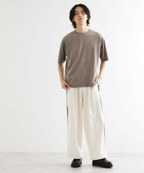 tk.TAKEO KIKUCHI / ティーケー タケオキクチ Tシャツ | ヴィンテージライクスタッズTシャツ | 詳細14