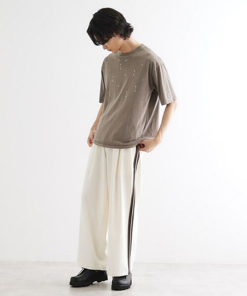 tk.TAKEO KIKUCHI / ティーケー タケオキクチ Tシャツ | ヴィンテージライクスタッズTシャツ | 詳細15