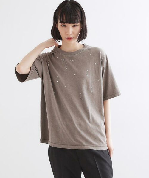 tk.TAKEO KIKUCHI / ティーケー タケオキクチ Tシャツ | ヴィンテージライクスタッズTシャツ | 詳細16