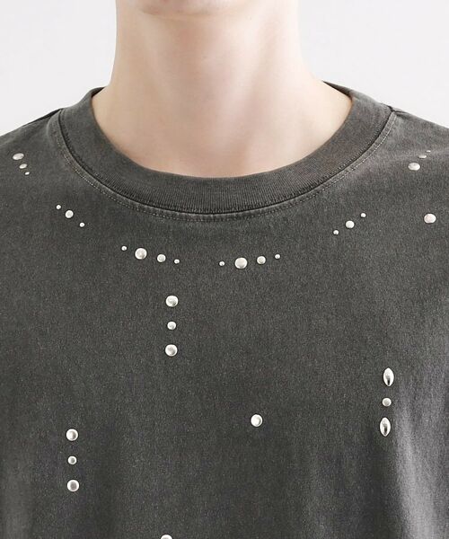 tk.TAKEO KIKUCHI / ティーケー タケオキクチ Tシャツ | ヴィンテージライクスタッズTシャツ | 詳細22