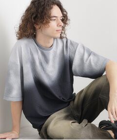 tk.TAKEO KIKUCHI / ティーケー タケオキクチ カットソー | ブラーフクレジャカードカットソー