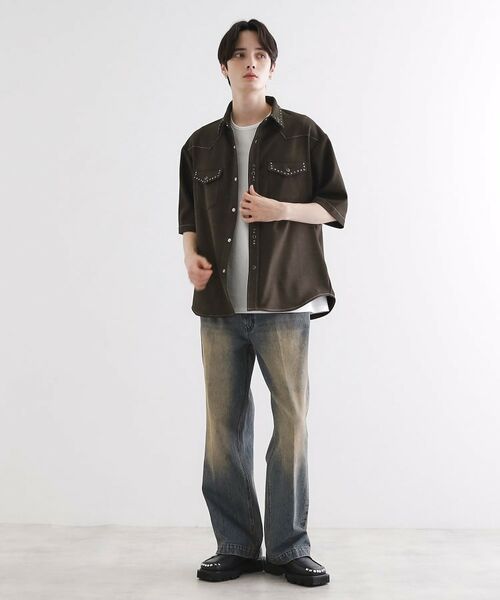tk.TAKEO KIKUCHI / ティーケー タケオキクチ シャツ・ブラウス | ウェスタンスタッズシャツ | 詳細11