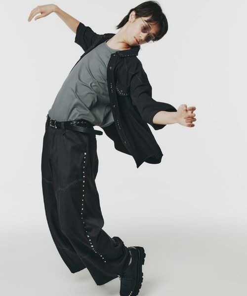 tk.TAKEO KIKUCHI / ティーケー タケオキクチ シャツ・ブラウス | ウェスタンスタッズシャツ | 詳細3