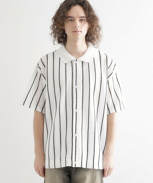 tk.TAKEO KIKUCHI / ティーケー タケオキクチ シャツ・ブラウス | 【セットアイテム】透かし編みオープンシャツ | 詳細13