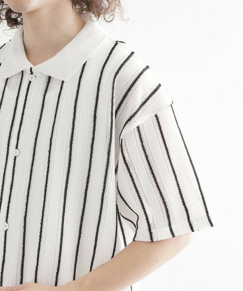 tk.TAKEO KIKUCHI / ティーケー タケオキクチ シャツ・ブラウス | 【セットアイテム】透かし編みオープンシャツ | 詳細17