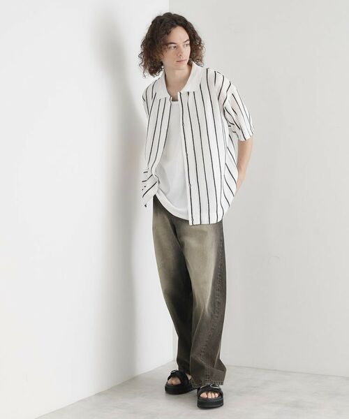 tk.TAKEO KIKUCHI / ティーケー タケオキクチ シャツ・ブラウス | 【セットアイテム】透かし編みオープンシャツ | 詳細3