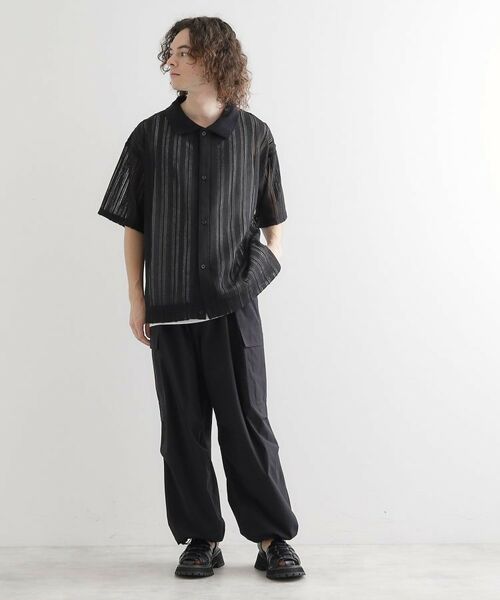 tk.TAKEO KIKUCHI / ティーケー タケオキクチ シャツ・ブラウス | 【セットアイテム】透かし編みオープンシャツ | 詳細6