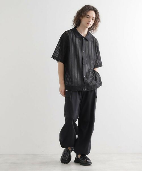 tk.TAKEO KIKUCHI / ティーケー タケオキクチ シャツ・ブラウス | 【セットアイテム】透かし編みオープンシャツ | 詳細7