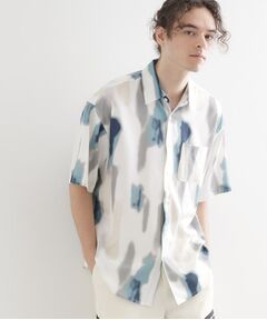 tk.TAKEO KIKUCHI / ティーケー タケオキクチ シャツ・ブラウス | 梨地ボカシプリントシャツ