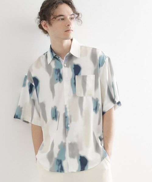 tk.TAKEO KIKUCHI / ティーケー タケオキクチ シャツ・ブラウス | 梨地ボカシプリントシャツ | 詳細1