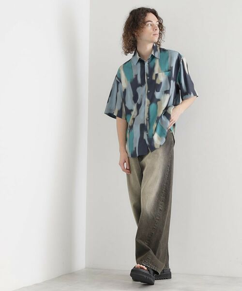 tk.TAKEO KIKUCHI / ティーケー タケオキクチ シャツ・ブラウス | 梨地ボカシプリントシャツ | 詳細14