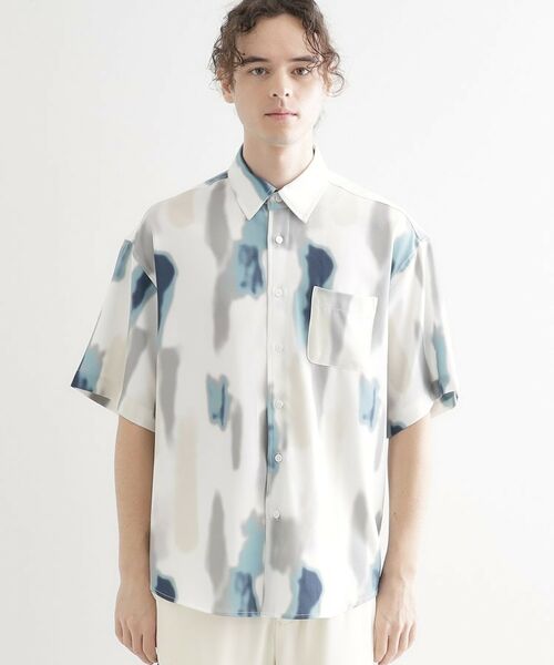 tk.TAKEO KIKUCHI / ティーケー タケオキクチ シャツ・ブラウス | 梨地ボカシプリントシャツ | 詳細17