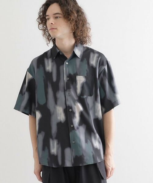 tk.TAKEO KIKUCHI / ティーケー タケオキクチ シャツ・ブラウス | 梨地ボカシプリントシャツ | 詳細5