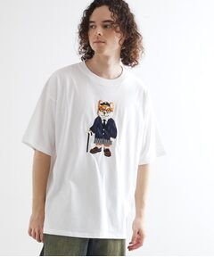 tk.TAKEO KIKUCHI / ティーケー タケオキクチ Tシャツ | アニマルサガラ刺繍Tシャツ