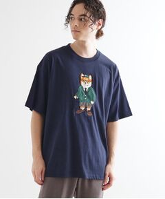 tk.TAKEO KIKUCHI / ティーケー タケオキクチ Tシャツ | アニマルサガラ刺繍Tシャツ