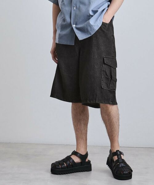 tk.TAKEO KIKUCHI / ティーケー タケオキクチ ショート・ハーフ・半端丈パンツ | デニムカーゴショーツ | 詳細1