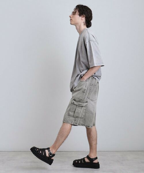 tk.TAKEO KIKUCHI / ティーケー タケオキクチ ショート・ハーフ・半端丈パンツ | デニムカーゴショーツ | 詳細10