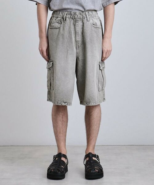 tk.TAKEO KIKUCHI / ティーケー タケオキクチ ショート・ハーフ・半端丈パンツ | デニムカーゴショーツ | 詳細13